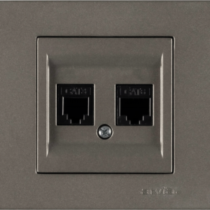 Data Cat6 +  Nümeris Telefon Prizi Cat3